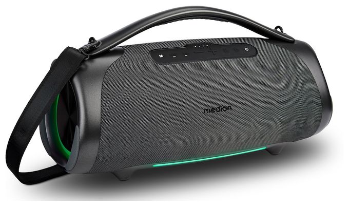 100 W Bluetooth Lautsprecher IPX7 Laufzeit bis 30 h  Life P61768 (Grau) 