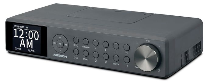 Bluetooth DAB+, PLL, UKW Radio Uhr  Life P66750 (Grau) 
