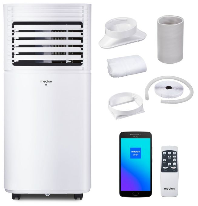 LIFE® P701 KLIMAANLAGE (MD 37672) Kühlen, Entfeuchten und Ventilieren, Kühlleistung 7.000 BTU, Kühlmittel R290, max. 25m², App- und Sprachsteuerung, Inkl. Fenster-Kit 