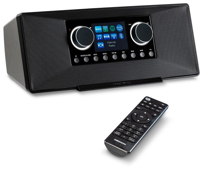Bluetooth AM, DAB+, FM, MW Radio Internet  Life P85333 (Schwarz) 