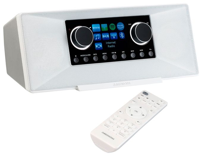 Bluetooth AM, DAB+, FM, MW Radio Internet  Life P85333 (Weiß) 
