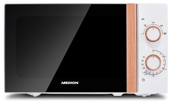 Freistehende Mikrowelle 700 W Größe: klein 5 Stufen  MD10596 (Weiß) 
