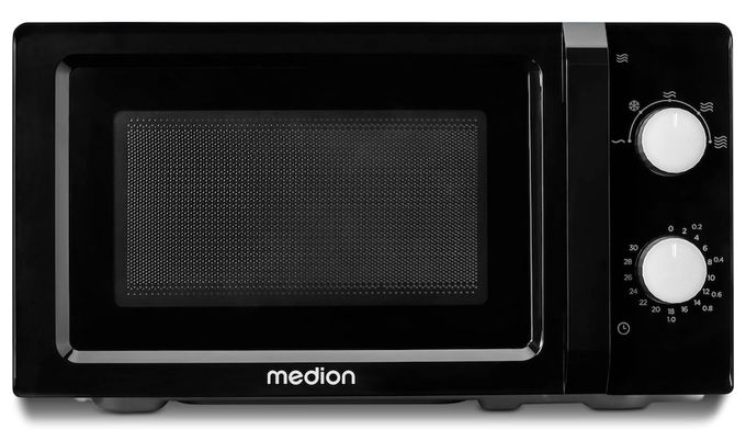 Freistehende Mikrowelle 700 W Größe: klein 5 Stufen  MD11475 (Schwarz) 