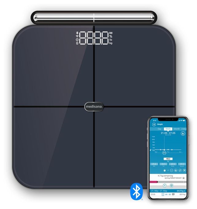 Elektronische Personenwaage bis 180 kg BS850 connect Körperanalysewaage 