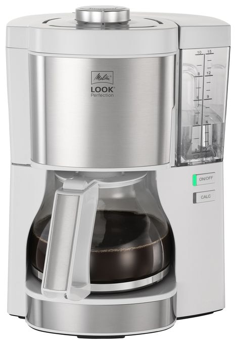 15 Tassen Filterkaffeemaschine  1025-05 (Silber, Weiß) 