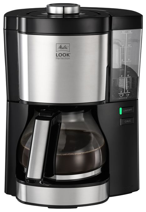 15 Tassen Filterkaffeemaschine  1025-06 (Schwarz, Silber) 