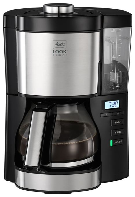 15 Tassen Filterkaffeemaschine  1025-08 Look V Timer (Schwarz, Silber) 