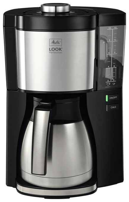 10 Tassen Thermo Filterkaffeemaschine 1,2 l  1025-16 Look V Therm Perfection (Schwarz, Silber) 