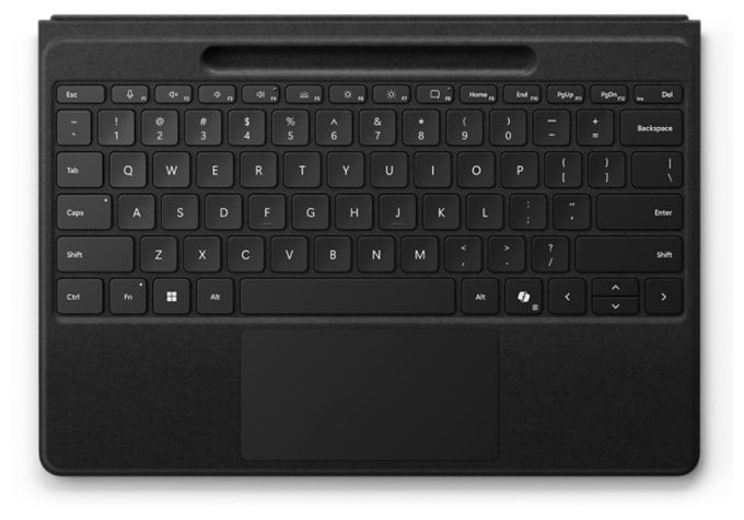 für Microsoft Surface Pro (11th Edition), Surface Pro 10 for Business, Surface Pro 9, Surface Pro 8, Surface Pro X  Pro Flex Keyboard (Schwarz) 