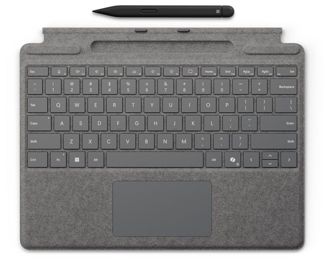 für Microsoft Surface Pro 10; Surface Pro 9; Surface Pro 8; Surface Pro X  Surface Pro Keyboard mit Slim Pen (Platin) 
