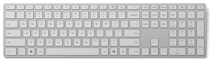 Heimbüro Tastatur Bluetooth 2.4 GHz  Surface Tastatur (2. Edition) (Grau) 