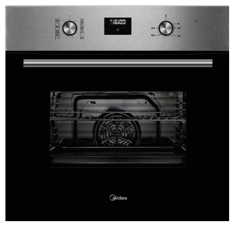 Einbaubackofen groß (Schwarz/Edelstahl) 65M90D2IX 