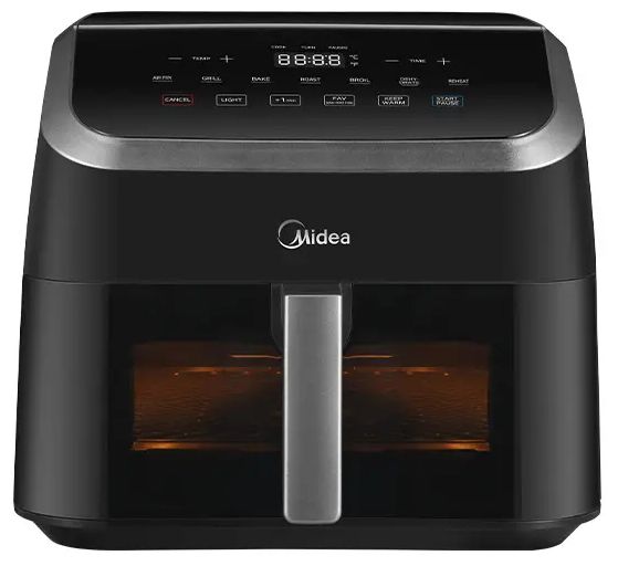 Doppel Heißluftfritteuse 9 l 2200 W  MAD85000ADK (Schwarz, Silber) 