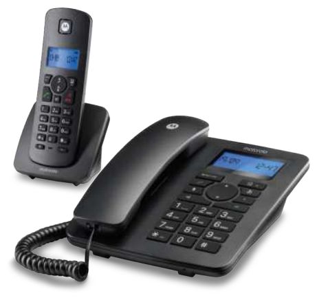 Analoges/DECT-Telefon  C4201 (Schwarz) 