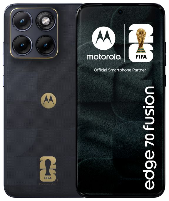 256 GB 5G Smartphone 17,2 cm (6.78") Android 50 MP Dual Kamera Dual Sim WiFi 6E (PANTONE Silhouette) Edge 70 Fusion FIFA Edition 