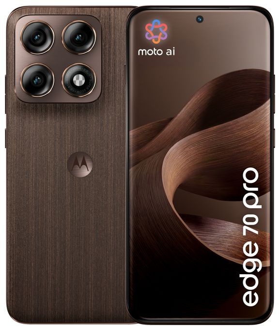 256 GB 5G Smartphone 17,2 cm (6.78") Android 50 MP Dreifach Kamera Dual Sim WiFi 6E (PANTONE Chicory Coffee) Edge 70 Pro 