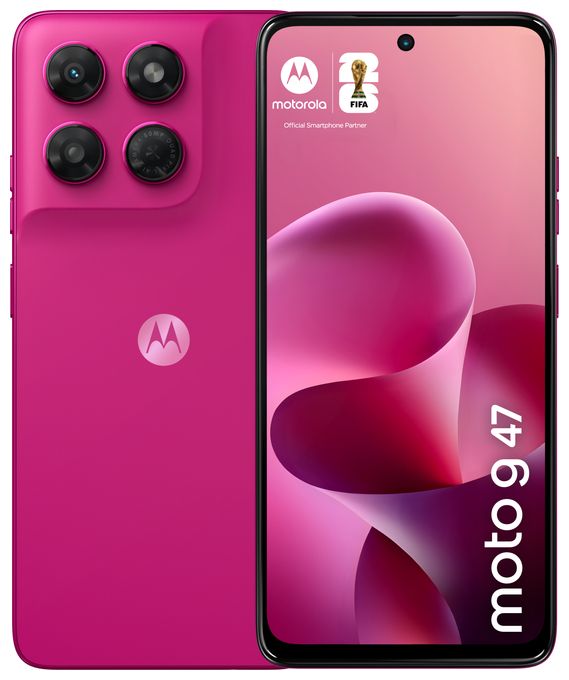 128 GB 5G Smartphone 16,9 cm (6.67 Zoll) Android 108 MP Dual Kamera Dual Sim WiFi 5 (PANTONE Fuchsia Red) Moto G47 