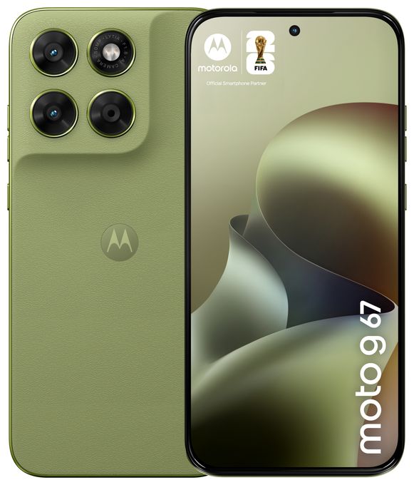 256 GB 5G Smartphone 17,3 cm (6.8 Zoll) 2,4 GHz Android 50 MP Dual Kamera Dual Sim WiFi 5 (PANTONE Nile) Moto G67 