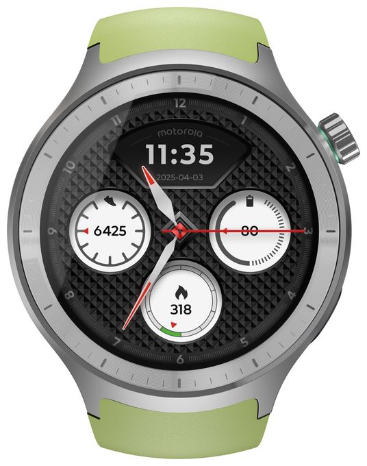 Digital 47 mm Smartwatch Rund IP68  Moto Watch (Silber) 