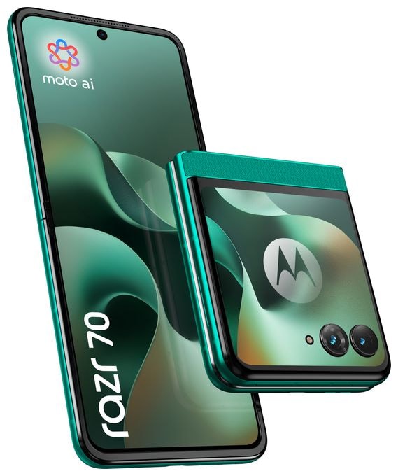 256 GB 5G Smartphone 17,5 cm (6.9 Zoll) Android 50 MP Dual Kamera Dual Sim WiFi 6E (PANTONE Sporting Green) Razr 70 