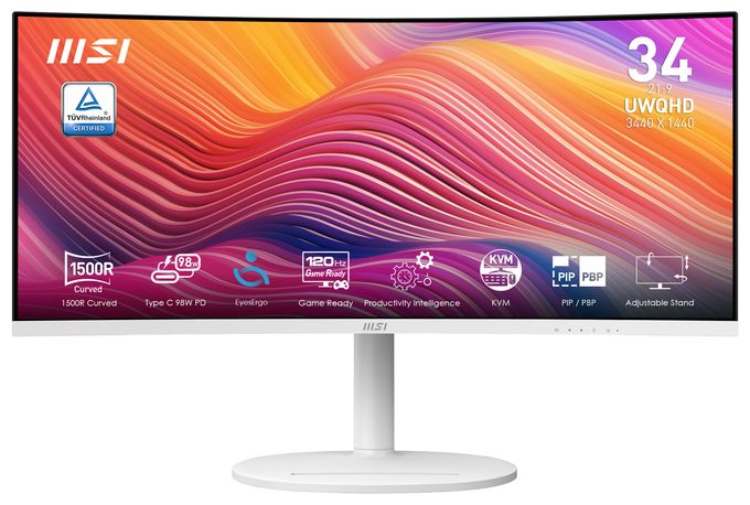 Quad HD Monitor 86,4 cm (34 Zoll) 21:9 4 ms 300 cd/m²  Modern MD342CQPWDE (Weiß) 