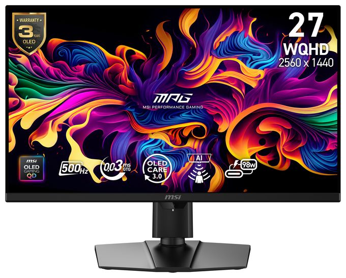 Quad HD Monitor 67,3 cm (26.5 Zoll) 16:9 1 ms 300 cd/m²  MPG 271QRDE QD-OLED X50 (Schwarz) 