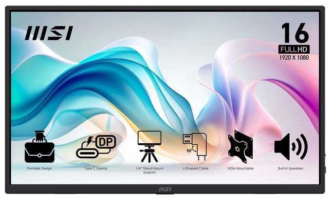Full HD Monitor 39,6 cm (15.6 Zoll) 16:9 4 ms  Pro MP165DE E6 (Schwarz) 