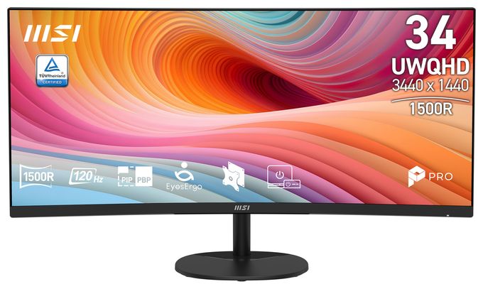 Quad HD Monitor 86,4 cm (34 Zoll) 21:9 4 ms 300 cd/m²  Pro MP341CQDE E12 (Schwarz) 