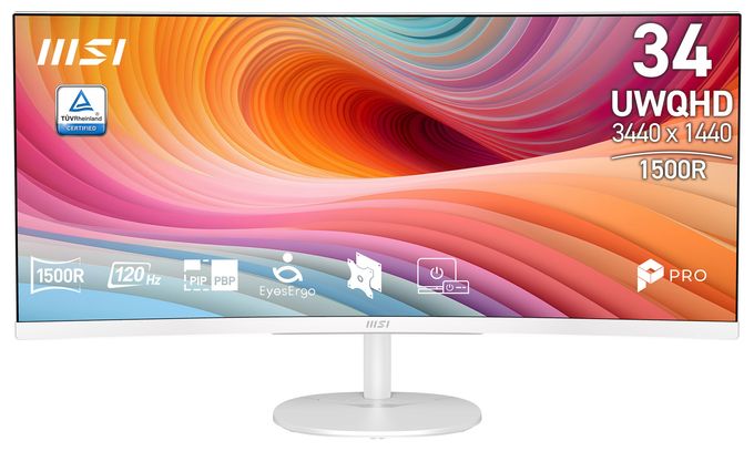 Quad HD Monitor 86,4 cm (34 Zoll) 21:9 4 ms 300 cd/m²  Pro MP341CQWDE E12 (Weiß) 