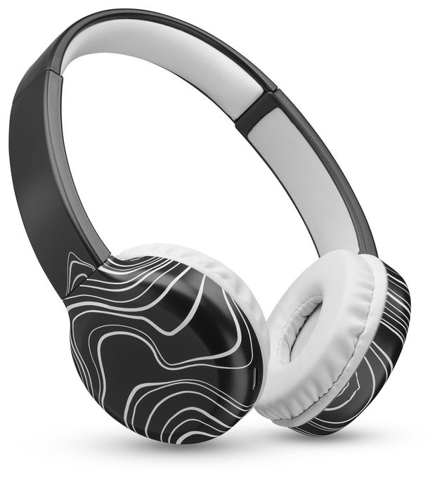 Ohraufliegender Bluetooth Kopfhörer kabellos 22 h Laufzeit  Fantasy (Schwarz) 