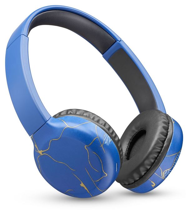 Ohraufliegender Bluetooth Kopfhörer kabellos 22 h Laufzeit  Fantasy (Blau) 