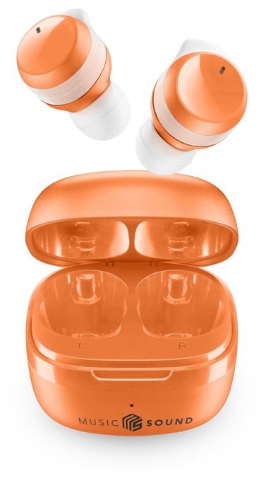 In-Ear Bluetooth Kopfhörer kabellos 25 h Laufzeit  Flow (Orange) 