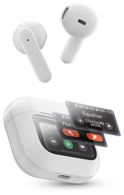 In-Ear Bluetooth Kopfhörer Kabellos TWS 5 h Laufzeit USB Typ-C  Groove (Weiß) 