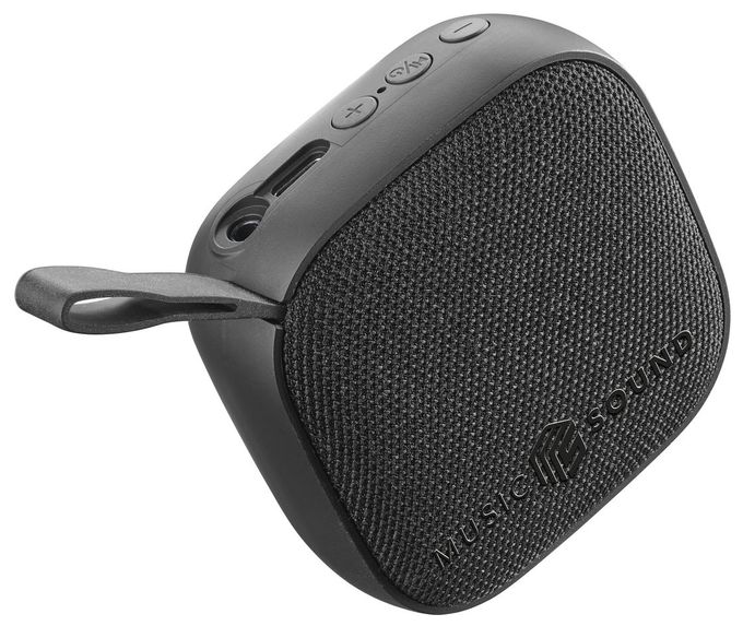 3 W Bluetooth Lautsprecher Laufzeit bis 4 h  Mini (Schwarz) 