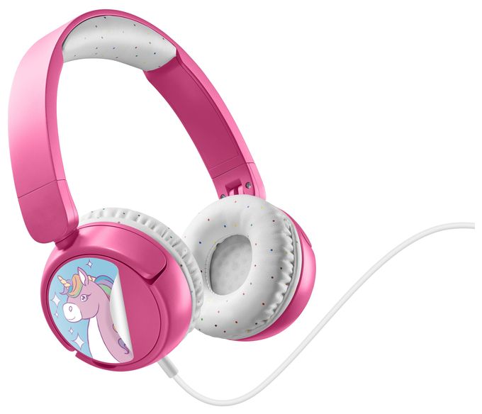 Ohraufliegender Kopfhörer Kabelgebunden USB Typ-C  Play Patch Kids (Pink) 