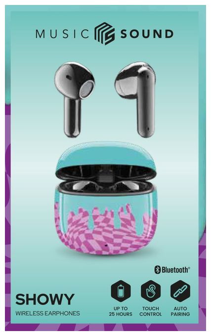 In-Ear Bluetooth Kopfhörer Kabellos TWS 5 h Laufzeit  Showy (Mehrfarbig) 