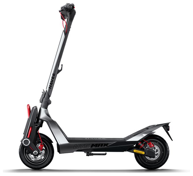 2400 W E-Scooter 15,3 Ah 100 km Reichweite 34 kg  UT5 Max (Grau) 