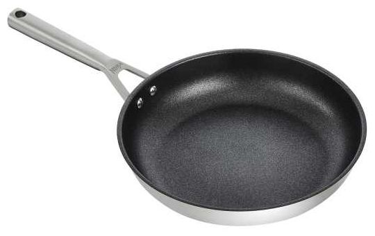  C60028DE Foodi Zerostick Allzweckpfanne 28 cm Rund (Schwarz, Edelstahl) 