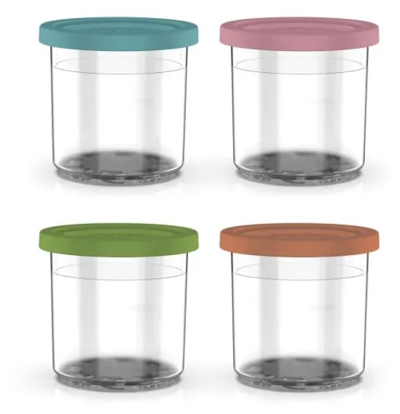 Container Rund  Dessert Tubs 470ml 4er-Pack (Gemischte Farben) 