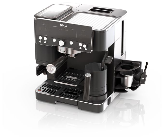 Siebträger Kaffeemaschine 1650 W  ES601EU (Schwarz, Edelstahl) 