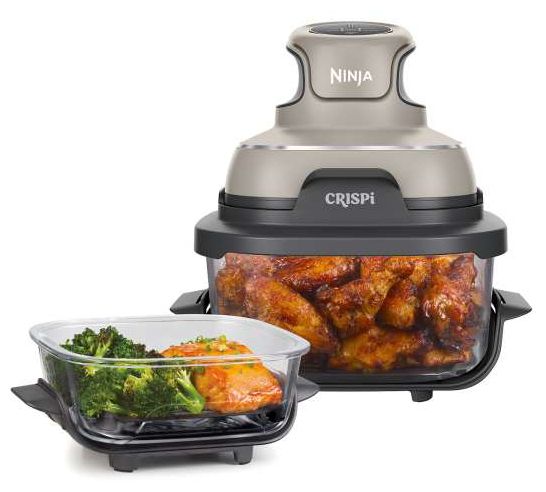 Heißluftfritteuse 3,8 l 1700 W (Grau, Steinfarbe, Transparent) FN101EU Crispi 