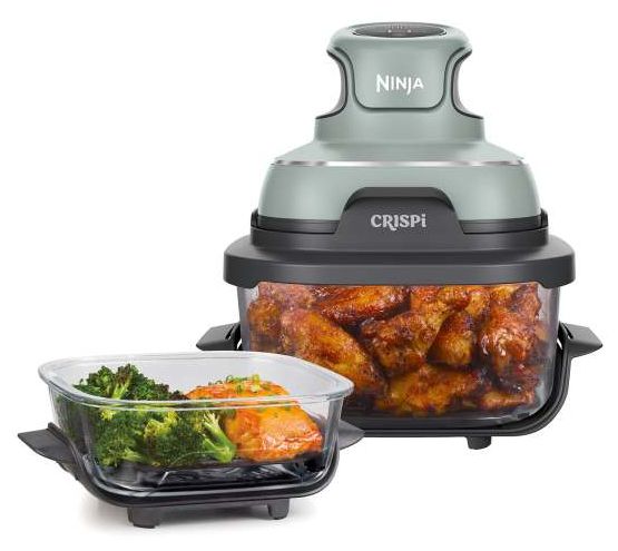Heißluftfritteuse 3,8 l 1700 W (Grün, Grau, Transparent) FN101EU Crispi 