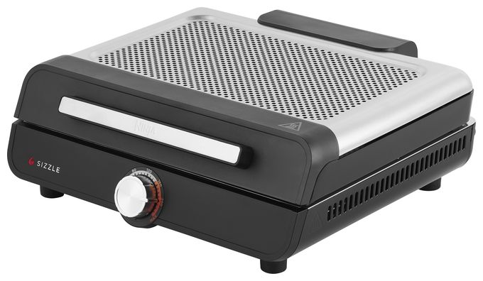 1 Zone(n) 1450 W mit 233 x 355 mm Fläche  GR101EU Sizzle Grillplatte + Plancha (Schwarz) 