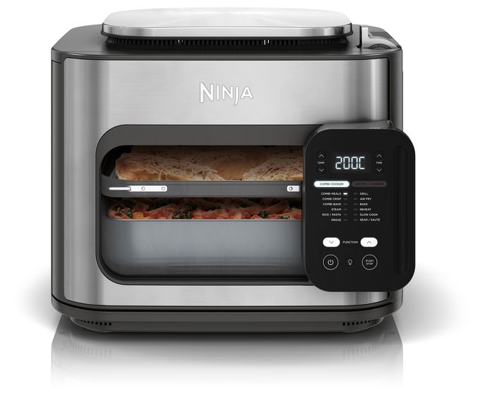 12,5 l 1780 W  SFP700EU  12-in-1 Multikocher, Ofen & Heißluftfritteuse (Schwarz, Edelstahl) 