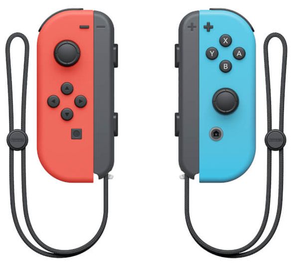 Analog / Digital Gamepad für Nintendo Switch  Joy Con 2er Set (Blau, Rot) 