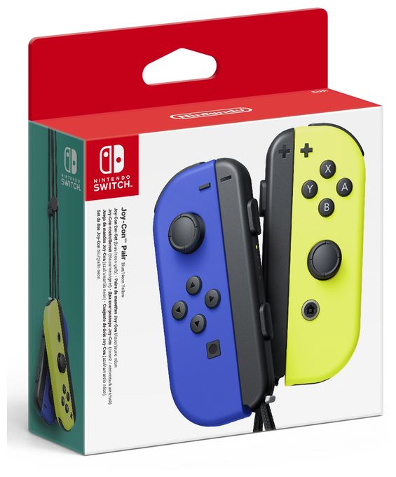 Digital Gamepad für Nintendo Switch, Nintendo Switch OLED  Joy-Con 2er Set (Blau, Gelb) 
