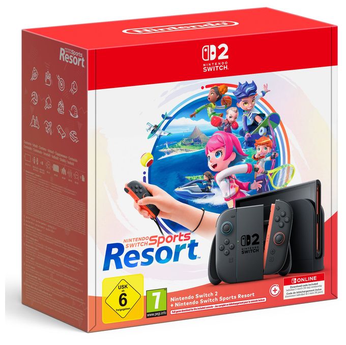  Switch 2 & Switch Sports Resort-Set (Schwarz) 