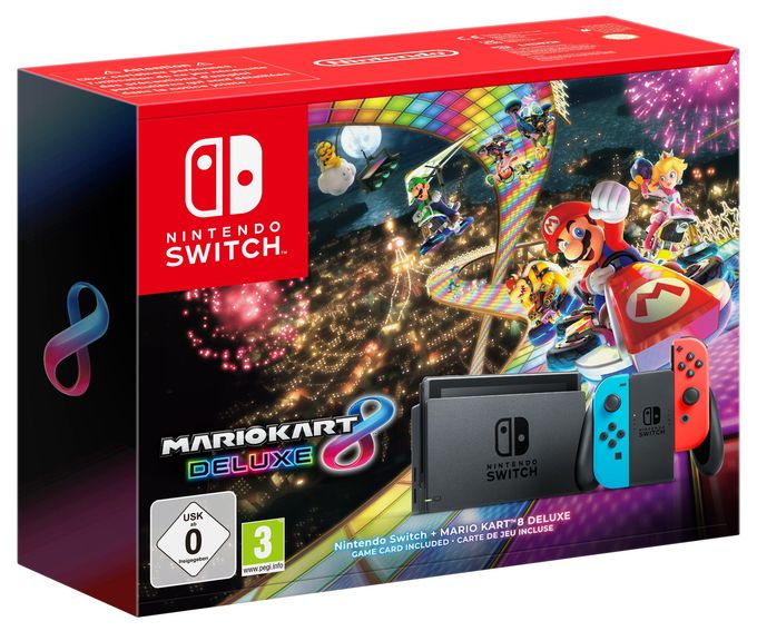 Switch & Mario Kart 8 Deluxe Bundle 
