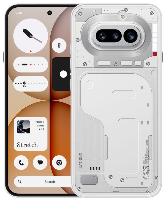 128 GB 5G Smartphone 17,2 cm (6.78") Android 50 MP Dreifach Kamera Dual Sim WiFi 6  Phone 4a (Weiß) 