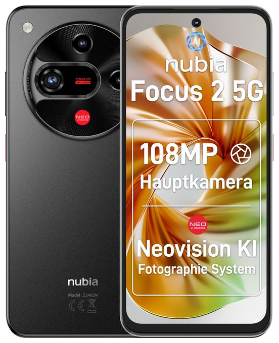 256 GB 5G Smartphone 17 cm (6.7 Zoll) 2,0 GHz Android 108 MP Dual Kamera Dual Sim WiFi 5  Focus 2 (Schwarz) 